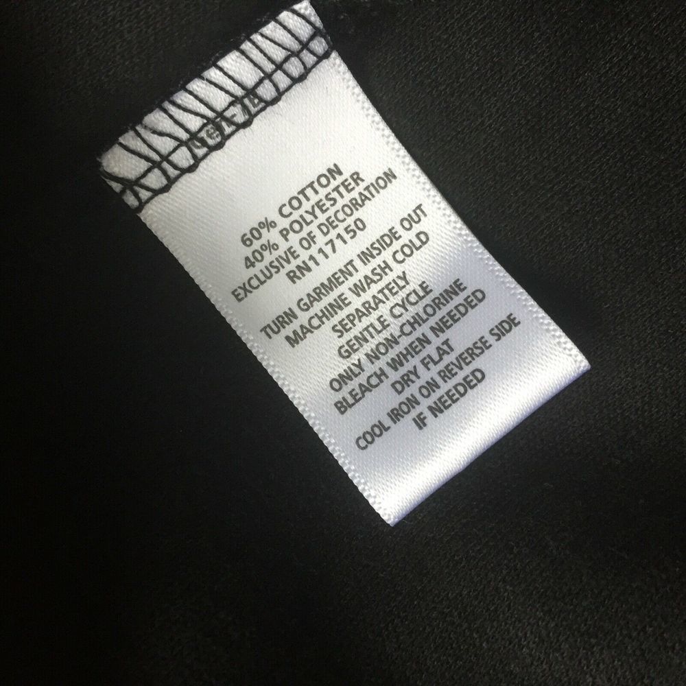 Quacker Factory L Large Shirt Black Beaded - Picture 7 of 7